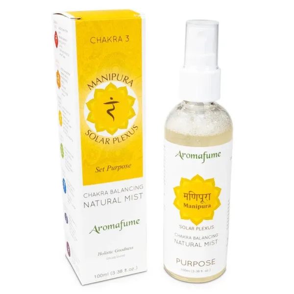 Désodorisant Spray Manipura 3ème chakra du plexus solaire  Aromafume - 100ML